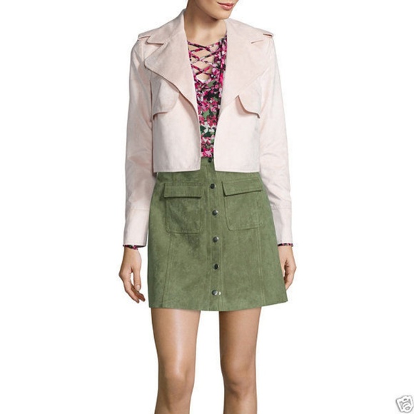 I 🖤 Ronson Faux-Suede Military Skirt - Picture 3 of 3